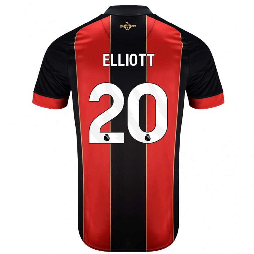 Danxen Kvinnor Kaitlyn Elliott #20 Röd Svart Hemmatröja Matchtröjor 2024/25 Tröjor T-Tröja