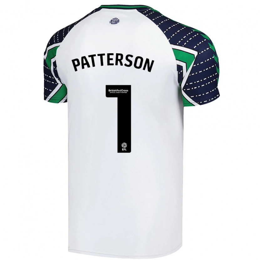 Danxen Kvinnor Anthony Patterson #1 Vit Bortatröja Matchtröjor 2024/25 Tröjor T-Tröja