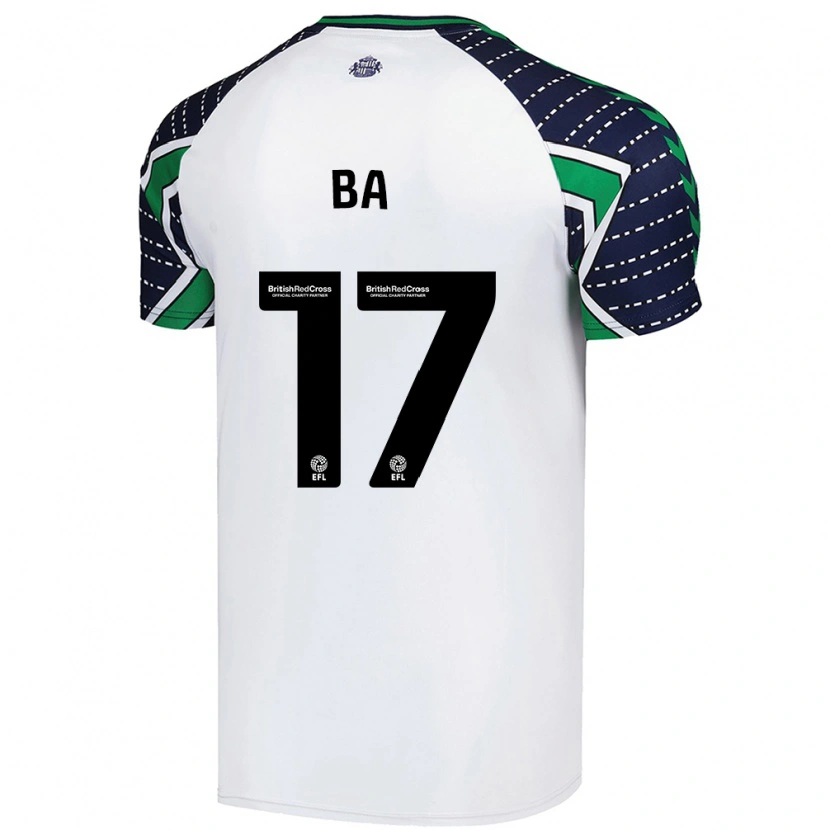 Danxen Kvinnor Abdoullah Ba #17 Vit Bortatröja Matchtröjor 2024/25 Tröjor T-Tröja