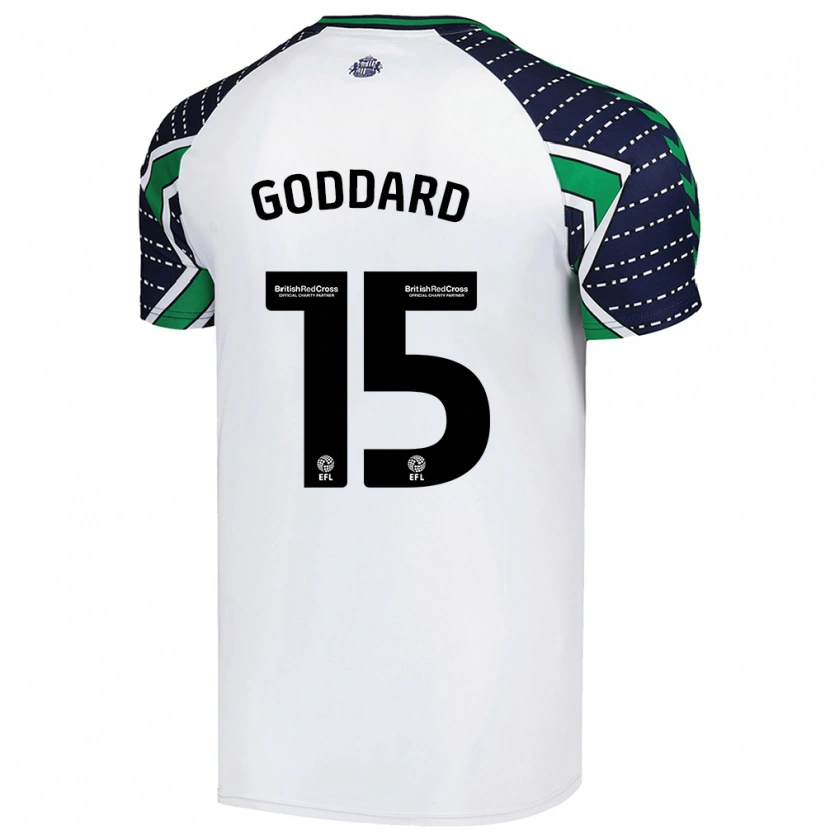Danxen Kvinnor Amy Goddard #15 Vit Bortatröja Matchtröjor 2024/25 Tröjor T-Tröja