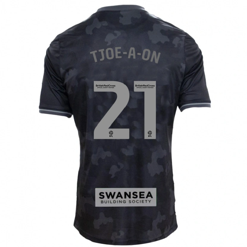 Danxen Kvinnor Nathan Tjoe-A-On #21 Svart Bortatröja Matchtröjor 2024/25 Tröjor T-Tröja