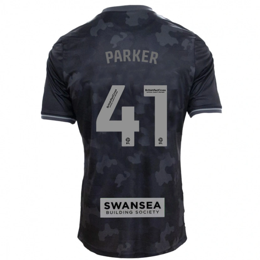 Danxen Kvinnor Sam Parker #41 Svart Bortatröja Matchtröjor 2024/25 Tröjor T-Tröja