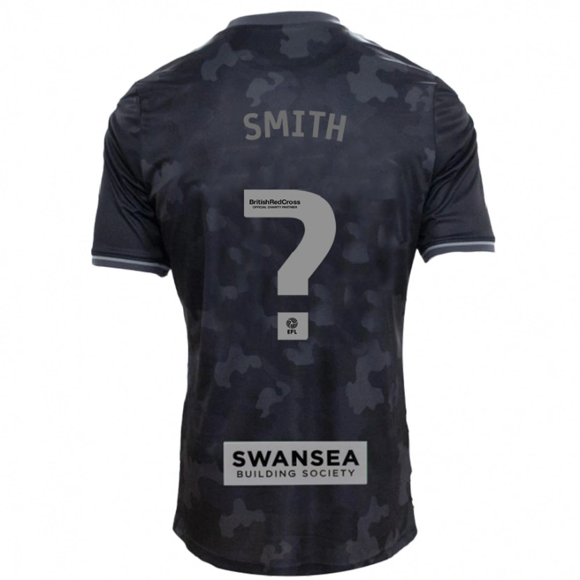 Danxen Kvinnor Liam Smith #0 Svart Bortatröja Matchtröjor 2024/25 Tröjor T-Tröja