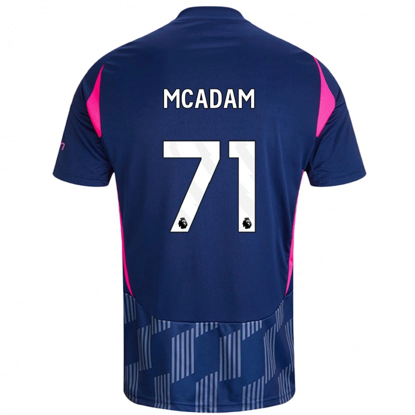 Danxen Kvinnor Kyle Mcadam #71 Kungsblå Rosa Bortatröja Matchtröjor 2024/25 Tröjor T-Tröja