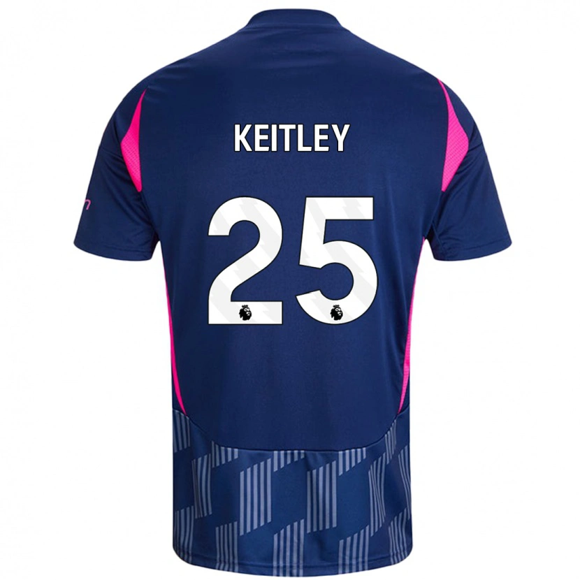 Danxen Kvinnor Alice Keitley #25 Kungsblå Rosa Bortatröja Matchtröjor 2024/25 Tröjor T-Tröja