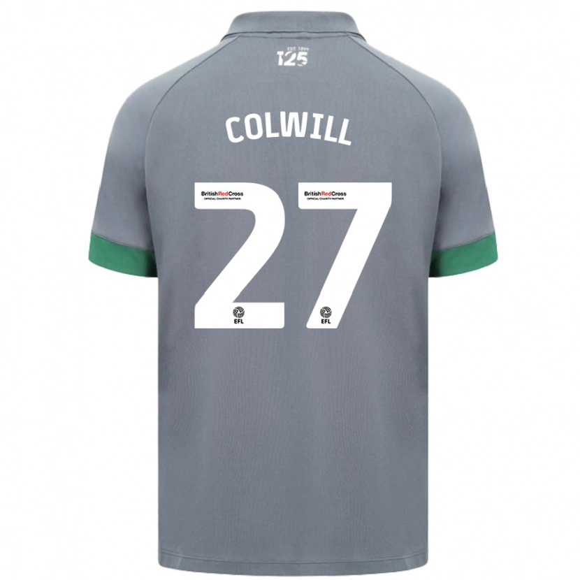 Danxen Kvinnor Rubin Colwill #27 Mörkgrå Bortatröja Matchtröjor 2024/25 Tröjor T-Tröja