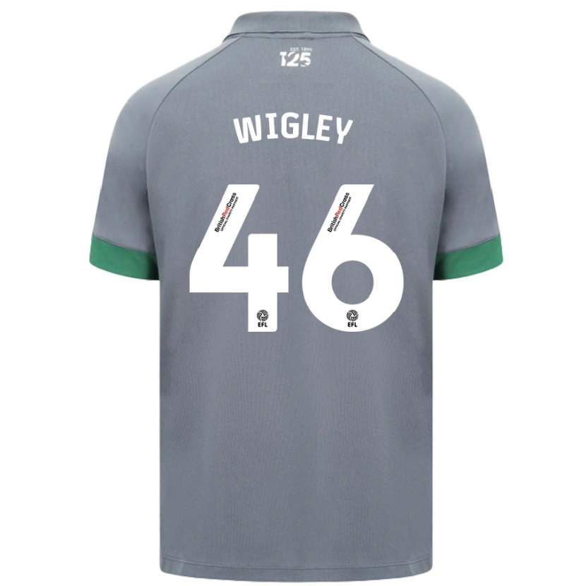 Danxen Kvinnor Morgan Wigley #46 Mörkgrå Bortatröja Matchtröjor 2024/25 Tröjor T-Tröja