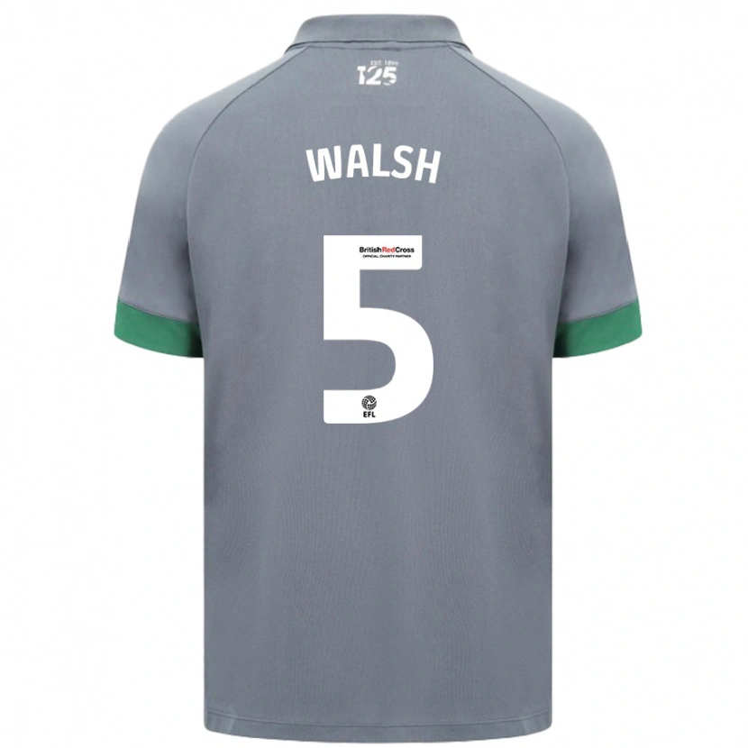 Danxen Kvinnor Siobhan Walsh #5 Mörkgrå Bortatröja Matchtröjor 2024/25 Tröjor T-Tröja