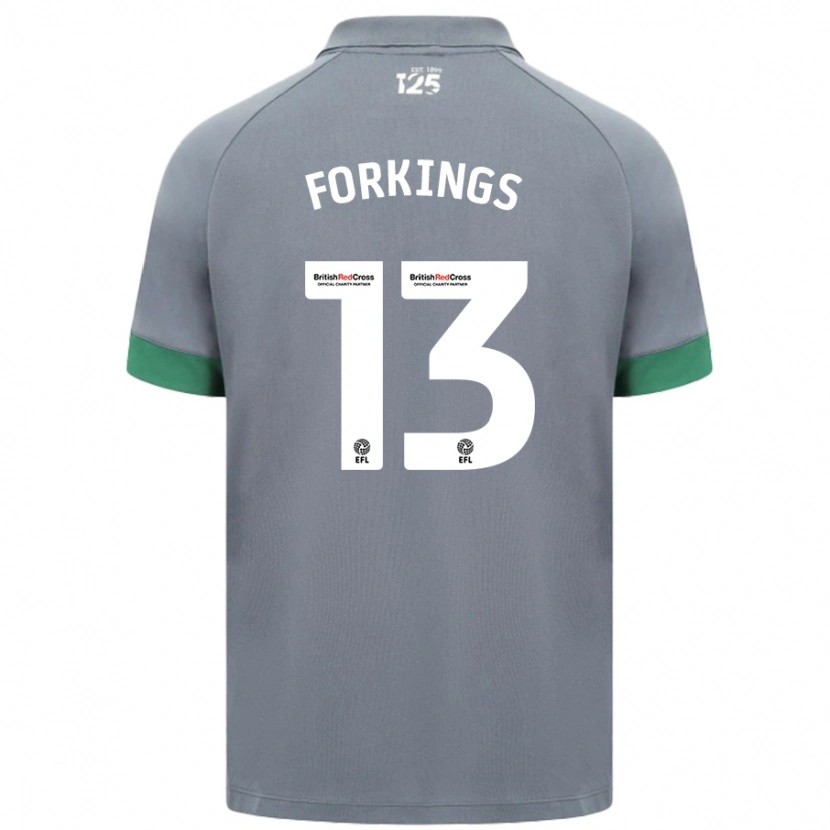Danxen Kvinnor Amelia Forkings #13 Mörkgrå Bortatröja Matchtröjor 2024/25 Tröjor T-Tröja