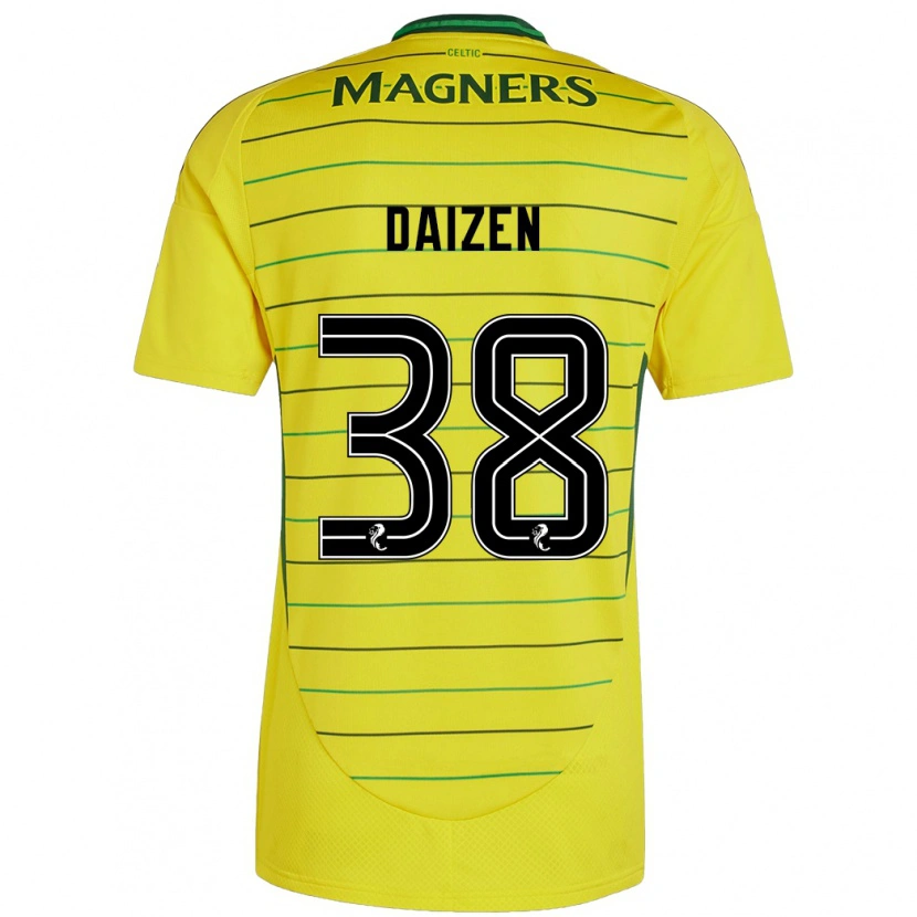 Danxen Kvinnor Daizen Maeda #38 Gul Bortatröja Matchtröjor 2024/25 Tröjor T-Tröja