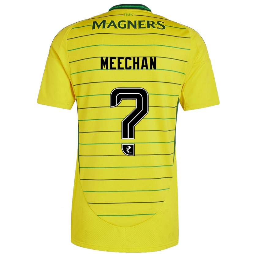 Danxen Kvinnor Nathan Meechan #0 Gul Bortatröja Matchtröjor 2024/25 Tröjor T-Tröja