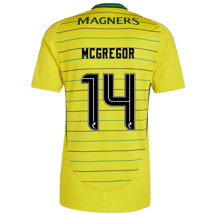 Danxen Kvinnor Shannon Mcgregor #14 Gul Bortatröja Matchtröjor 2024/25 Tröjor T-Tröja