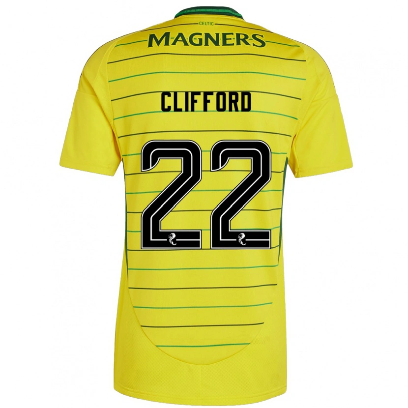 Danxen Kvinnor Lucy Ashworth-Clifford #22 Gul Bortatröja Matchtröjor 2024/25 Tröjor T-Tröja