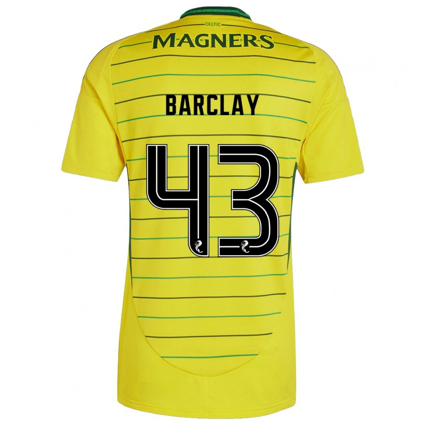 Danxen Kvinnor Lucy Barclay #43 Gul Bortatröja Matchtröjor 2024/25 Tröjor T-Tröja
