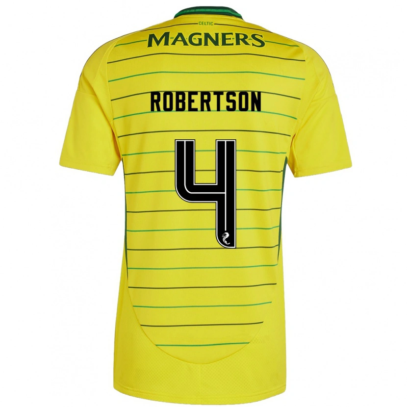 Danxen Kvinnor Lisa Robertson #4 Gul Bortatröja Matchtröjor 2024/25 Tröjor T-Tröja