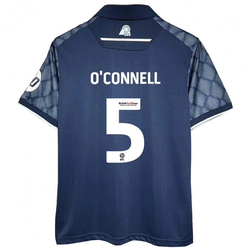 Danxen Kvinnor Eoghan O'connell #5 Svart Bortatröja Matchtröjor 2024/25 Tröjor T-Tröja