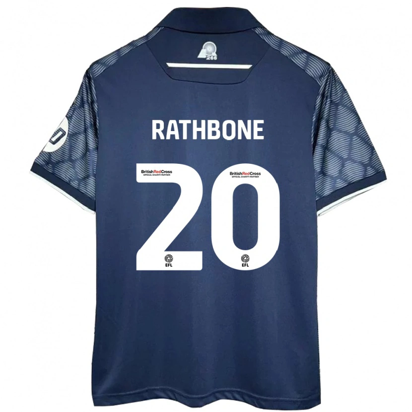 Danxen Kvinnor Ollie Rathbone #20 Svart Bortatröja Matchtröjor 2024/25 Tröjor T-Tröja