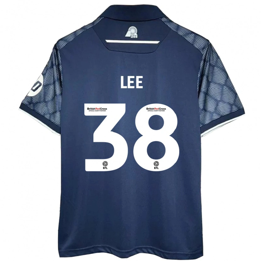 Danxen Kvinnor Elliot Lee #38 Svart Bortatröja Matchtröjor 2024/25 Tröjor T-Tröja