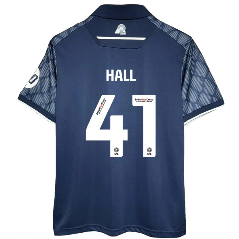 Danxen Kvinnor Liam Hall #41 Svart Bortatröja Matchtröjor 2024/25 Tröjor T-Tröja