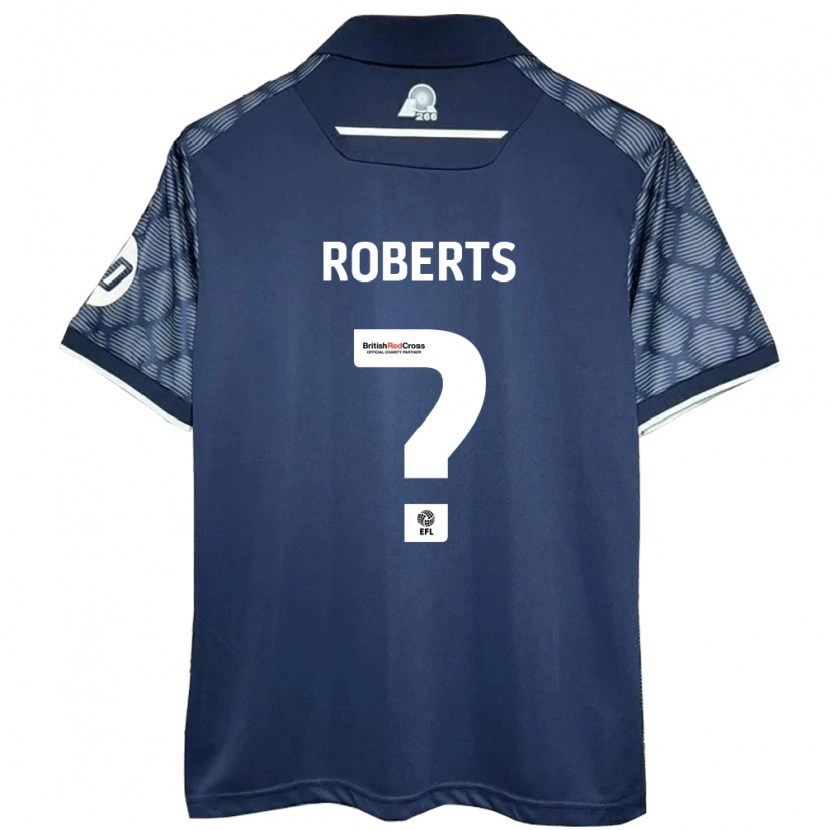 Danxen Kvinnor Hari Roberts #0 Svart Bortatröja Matchtröjor 2024/25 Tröjor T-Tröja