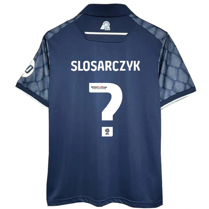 Danxen Kvinnor Nikolas Slosarczyk #0 Svart Bortatröja Matchtröjor 2024/25 Tröjor T-Tröja