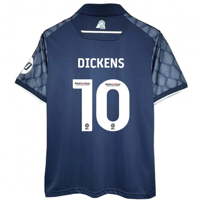 Danxen Kvinnor Tj Dickens #10 Svart Bortatröja Matchtröjor 2024/25 Tröjor T-Tröja