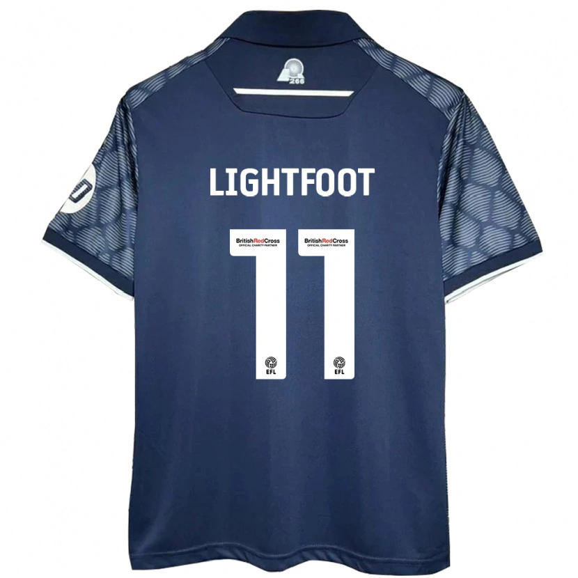 Danxen Kvinnor Amber Lightfoot #11 Svart Bortatröja Matchtröjor 2024/25 Tröjor T-Tröja