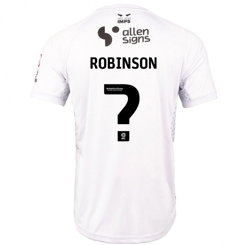 Danxen Kvinnor Chantelle Robinson #0 Röd Vit Bortatröja Matchtröjor 2024/25 Tröjor T-Tröja