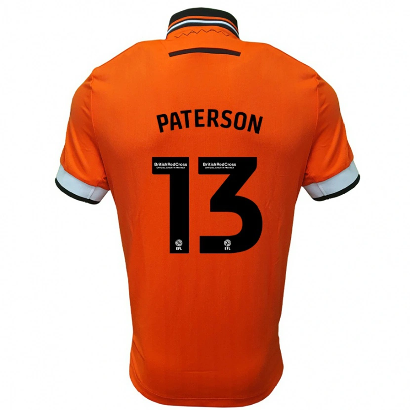 Danxen Kvinnor Callum Paterson #13 Orange Vit Bortatröja Matchtröjor 2024/25 Tröjor T-Tröja