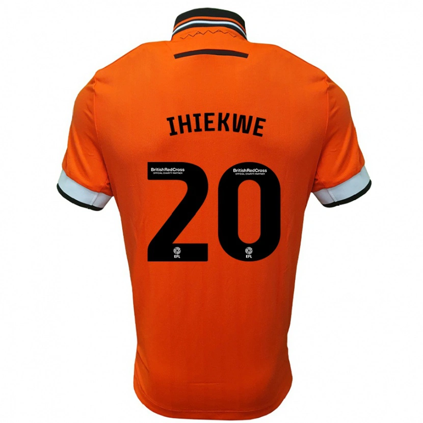 Danxen Kvinnor Michael Ihiekwe #20 Orange Vit Bortatröja Matchtröjor 2024/25 Tröjor T-Tröja