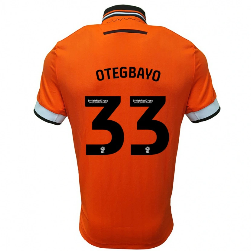 Danxen Kvinnor Gabriel Otegbayo #33 Orange Vit Bortatröja Matchtröjor 2024/25 Tröjor T-Tröja
