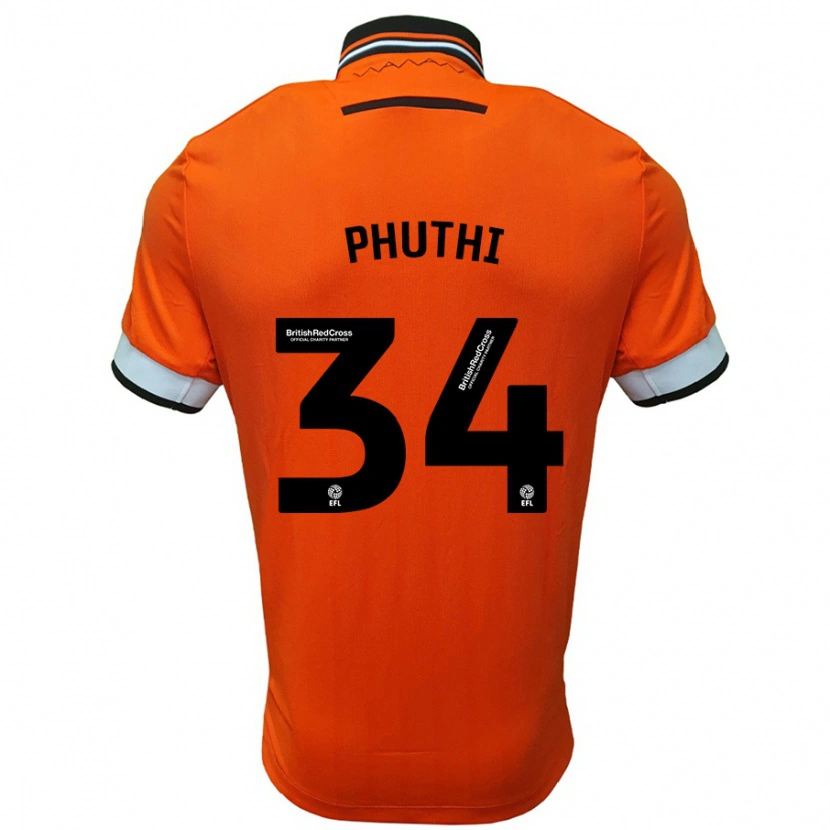 Danxen Kvinnor Joey Phuthi #34 Orange Vit Bortatröja Matchtröjor 2024/25 Tröjor T-Tröja