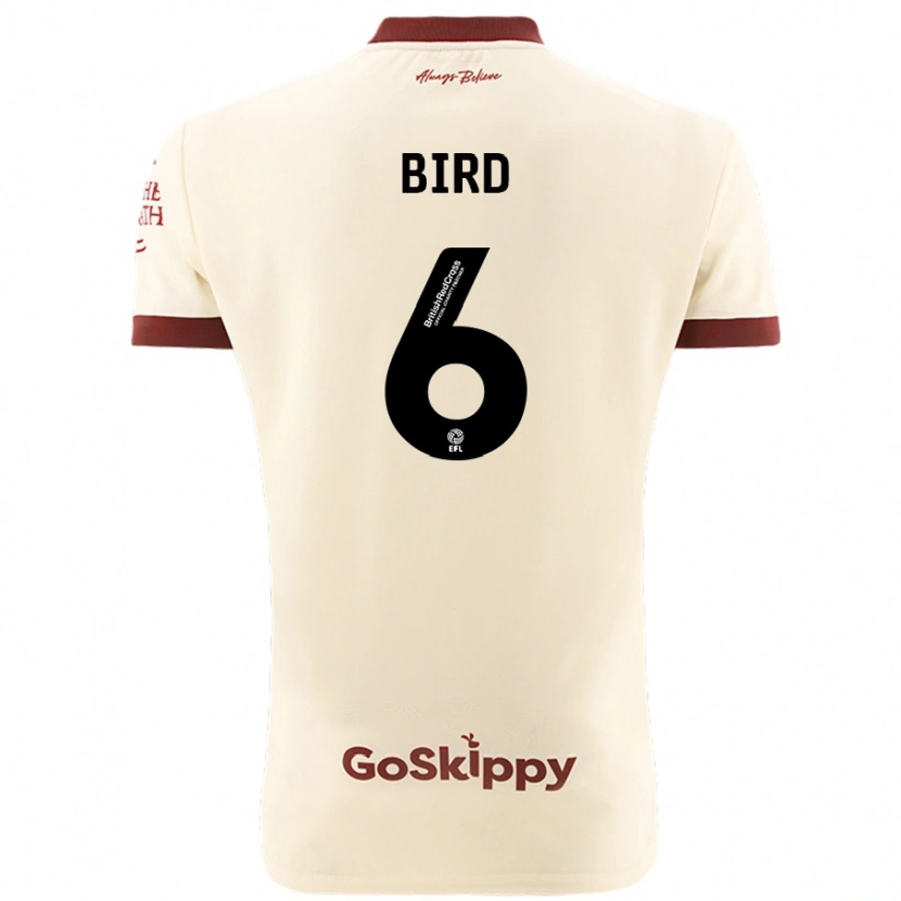 Danxen Kvinnor Max Bird #6 Gräddvit Bortatröja Matchtröjor 2024/25 Tröjor T-Tröja