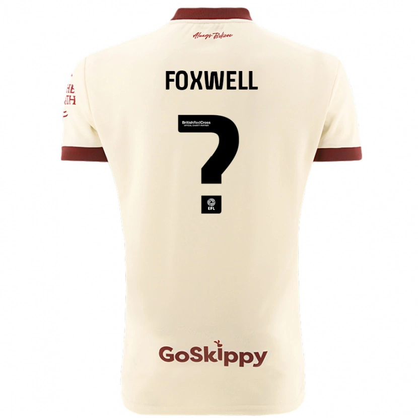 Danxen Kvinnor Jaiden Foxwell #0 Gräddvit Bortatröja Matchtröjor 2024/25 Tröjor T-Tröja
