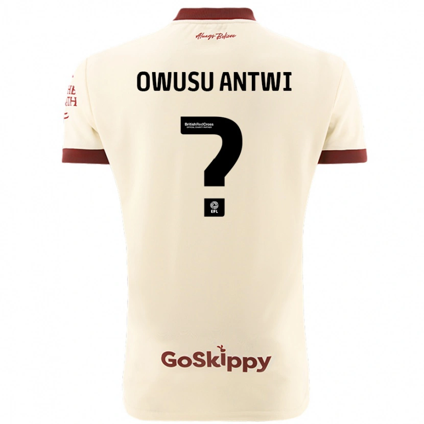 Danxen Kvinnor Filbert Owusu-Antwi #0 Gräddvit Bortatröja Matchtröjor 2024/25 Tröjor T-Tröja