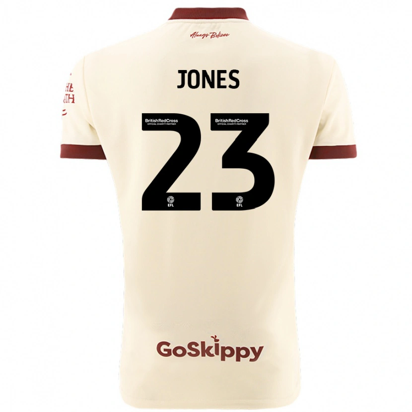 Danxen Kvinnor Carrie Jones #23 Gräddvit Bortatröja Matchtröjor 2024/25 Tröjor T-Tröja