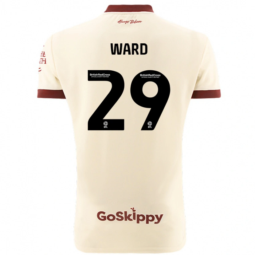 Danxen Kvinnor Mari Ward #29 Gräddvit Bortatröja Matchtröjor 2024/25 Tröjor T-Tröja