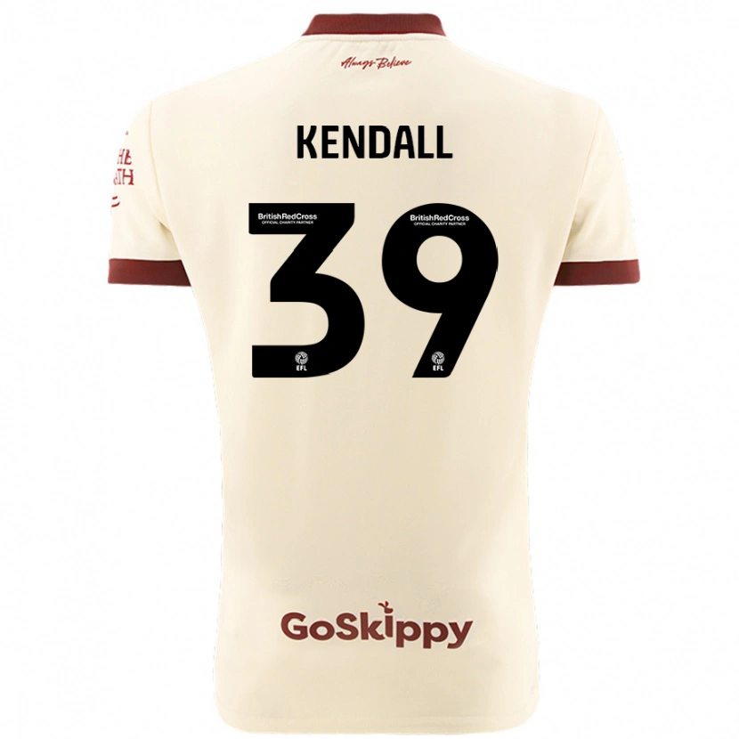 Danxen Kvinnor Maya Kendall #39 Gräddvit Bortatröja Matchtröjor 2024/25 Tröjor T-Tröja