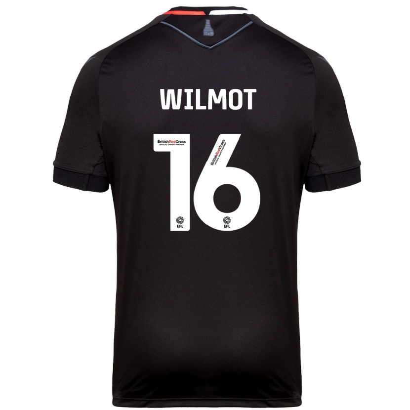 Danxen Kvinnor Ben Wilmot #16 Svart Bortatröja Matchtröjor 2024/25 Tröjor T-Tröja