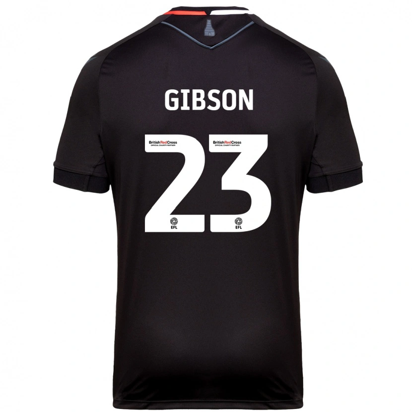 Danxen Kvinnor Ben Gibson #23 Svart Bortatröja Matchtröjor 2024/25 Tröjor T-Tröja