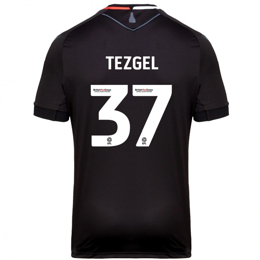 Danxen Kvinnor Emre Tezgel #37 Svart Bortatröja Matchtröjor 2024/25 Tröjor T-Tröja