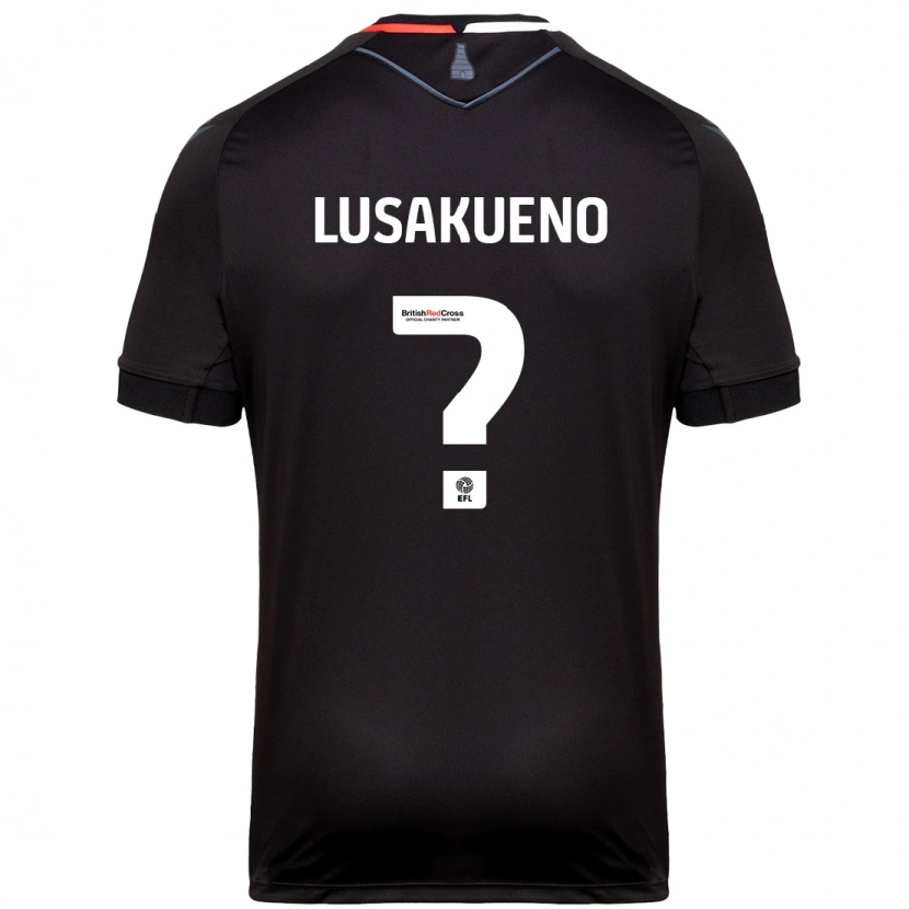 Danxen Kvinnor Matty Lusakueno #0 Svart Bortatröja Matchtröjor 2024/25 Tröjor T-Tröja