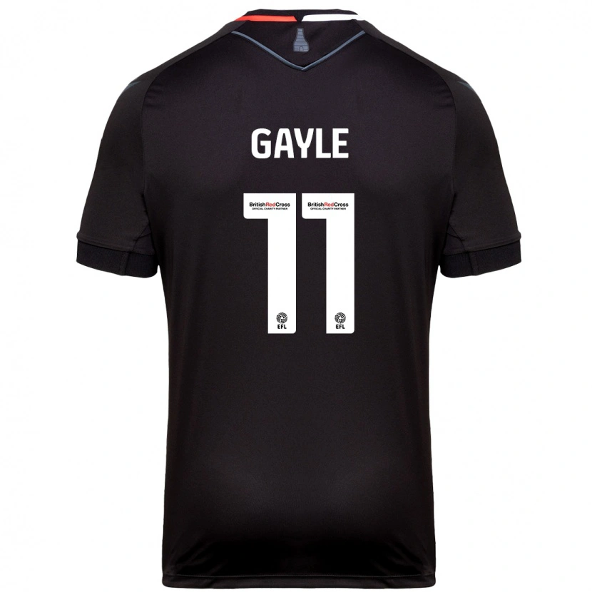 Danxen Kvinnor Dwight Gayle #11 Svart Bortatröja Matchtröjor 2024/25 Tröjor T-Tröja