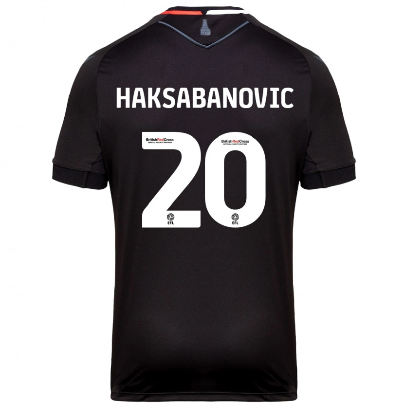 Danxen Kvinnor Sead Hakšabanović #20 Svart Bortatröja Matchtröjor 2024/25 Tröjor T-Tröja