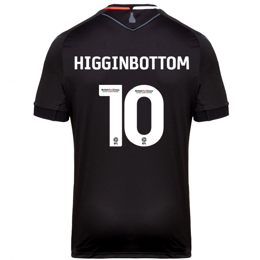 Danxen Kvinnor Alice Higginbottom #10 Svart Bortatröja Matchtröjor 2024/25 Tröjor T-Tröja