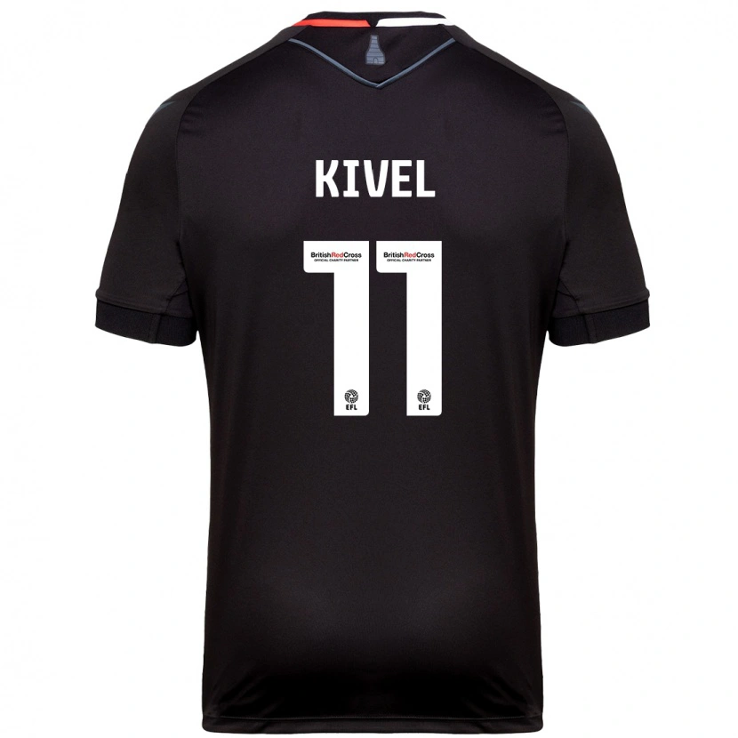 Danxen Kvinnor Roisin Kivel #11 Svart Bortatröja Matchtröjor 2024/25 Tröjor T-Tröja