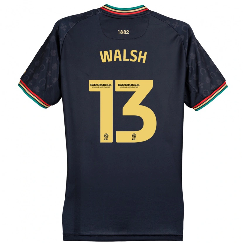 Danxen Kvinnor Joe Walsh #13 Mörk Marinblå Bortatröja Matchtröjor 2024/25 Tröjor T-Tröja