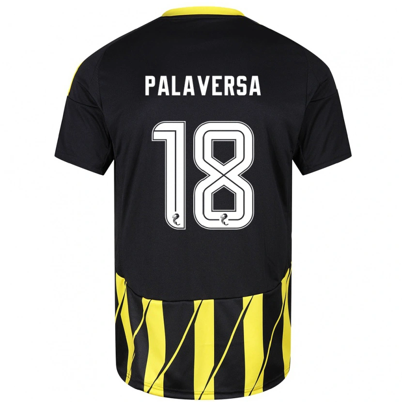 Danxen Kvinnor Ante Palaversa #18 Svart Gul Bortatröja Matchtröjor 2024/25 Tröjor T-Tröja