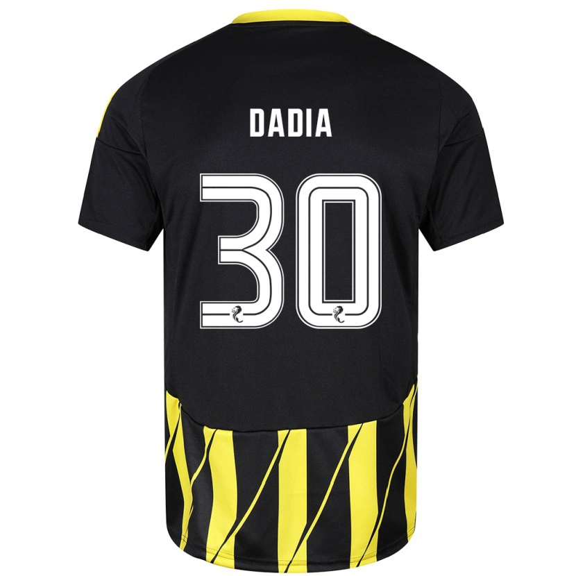 Danxen Kvinnor Or Dadia #30 Svart Gul Bortatröja Matchtröjor 2024/25 Tröjor T-Tröja
