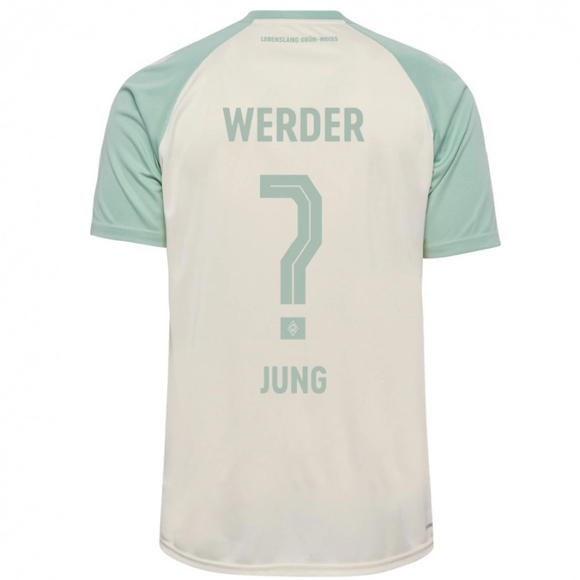 Danxen Kvinnor Hugo Jung #0 Benvit Ljusgrön Bortatröja Matchtröjor 2024/25 Tröjor T-Tröja